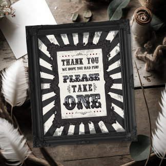 Mörk Carnival Psycho Circus-partis favoritskylt Poster