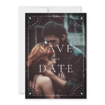 Mörk Celestial Måne & Stars Spara Datum