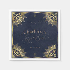 Mörk Celestial Sol och Måne Möhippa Brunch Shower Pappersservett