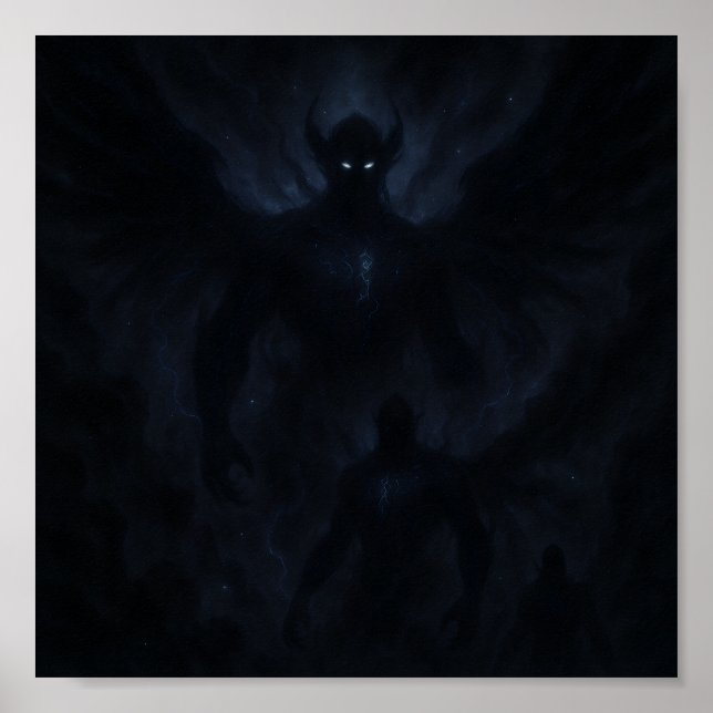 Mörk Celestial Varelse Väggkonst (Framsidan)