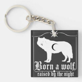 Mörk Celestial Varg Siluett Gotisk Konst