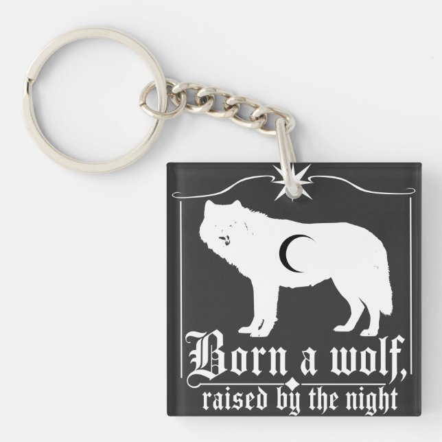 Mörk Celestial Varg Siluett Gotisk Konst (Framsidan)