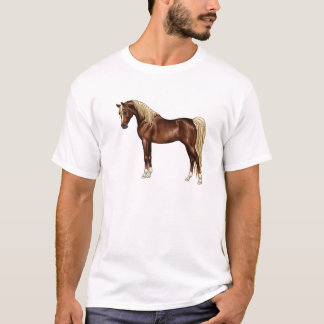 Mörk Chestnut Flaxen Mane Egyptian Arabian Horse G T Shirt
