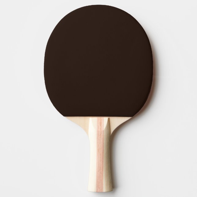 Mörk Chocolat, mörk brun Pingisracket (Framsidan)