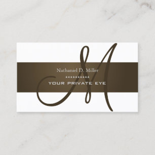 Mörk Chocolate Brown/DIY Background Visitkort