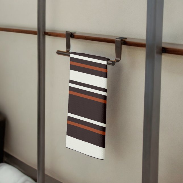 Mörk Chocolate Brown Rand Kökshandduk ( Kitchen Towel)