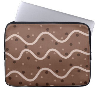 Mörk Chocolate Drizzle och Sprinkles Mönster Laptop Fodral