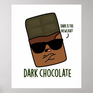 Mörk Chocolate Funny Food Pun Poster