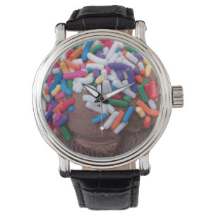 Mörk Chocolate Ice Cream with Rainbow Sprinkles Armbandsur