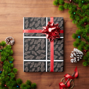 Mörk Chocolate mönster Presentpapper