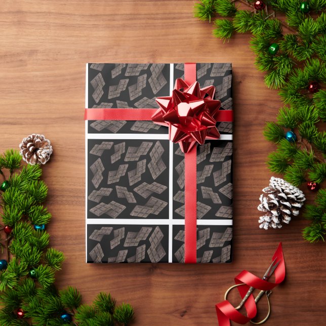 Mörk Chocolate mönster Presentpapper (Julgåva)