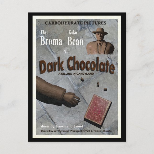 Mörk Chocolate Movie Vykort (Framsida)