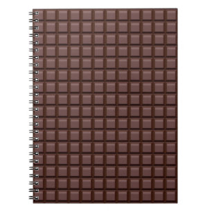 Mörk choklad anteckningsbok