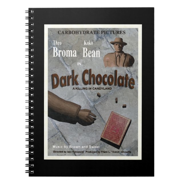 Mörk Choklad Film Anteckningsbok (Framsidan)