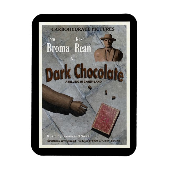 Mörk Choklad Film Magnet (Vertikal)