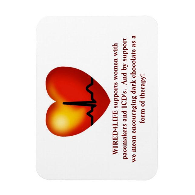 Mörk chokladterapeutiska magnet (Vertikal)