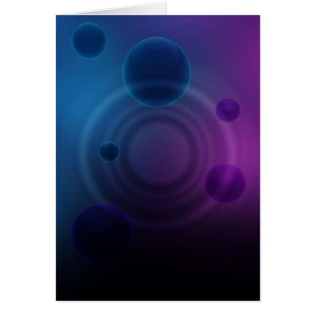 Mörk cirklar (porträtt) hälsningskort (Framsidan)