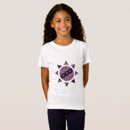 Mörk City Twilight Honeycomb och Diamond Sol T Shirt