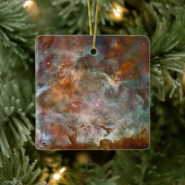 Mörk Clouds of Carina Nebula Hubble Space Julgransprydnad Keramik (Träd)