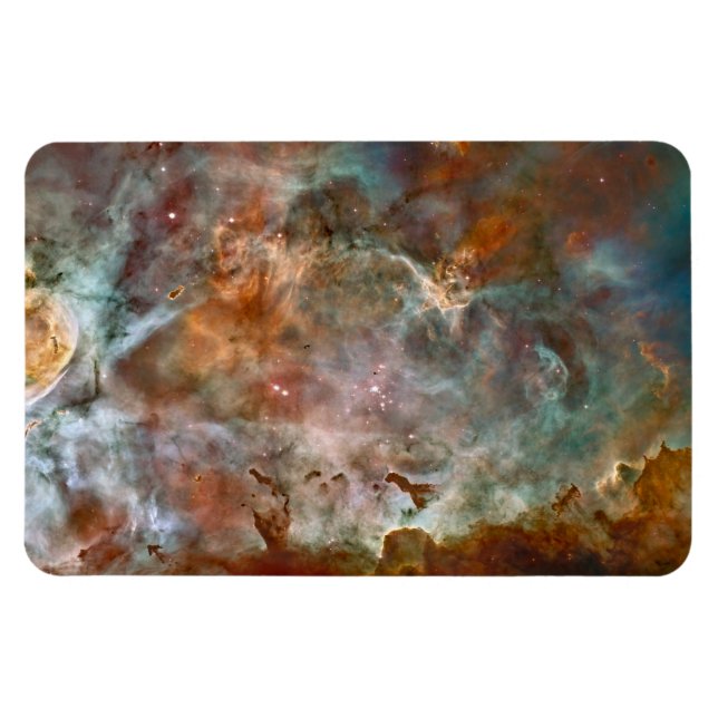 Mörk Clouds of Carina Nebula Hubble Space Magnet (Horisontell)