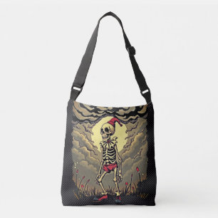 Mörk Clown Skelett Axelväska