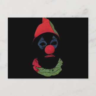 Mörk Clown Vykort