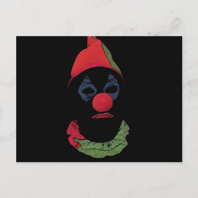 Mörk Clown Vykort (Framsida)