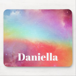 Mörk Colorful HoloGraph Himlar med eget namn Musmatta