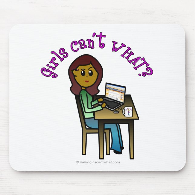 Mörk Computer Girl Musmatta (Framsidan)