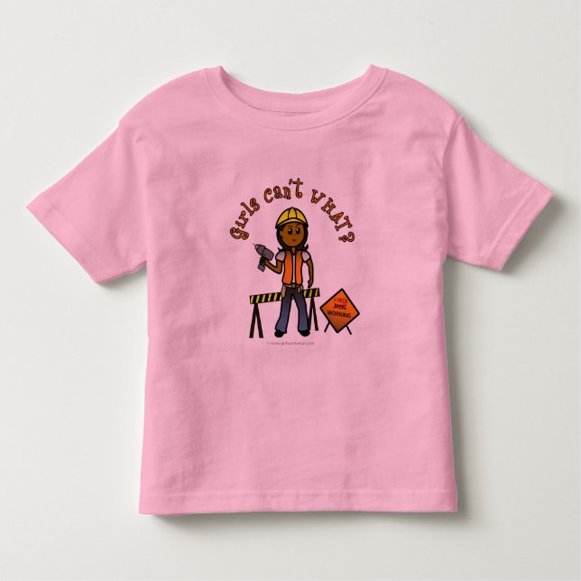 Mörk Construction Girl Tee (Framsida)