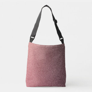Mörk Coral Gradient Glitter Kor-Body Bag Axelväska