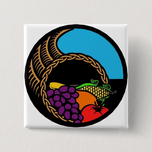 Mörk Cornucopia Knapp (Framsida)