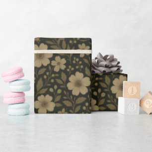Mörk Cottagecore Rustic WildblommBoho, sommaren Presentpapper