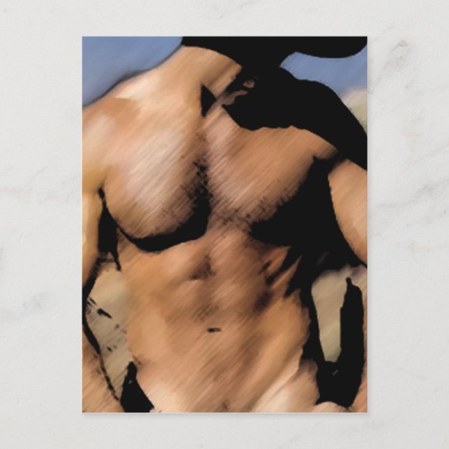 Mörk Cowboy Vykort (Framsida)