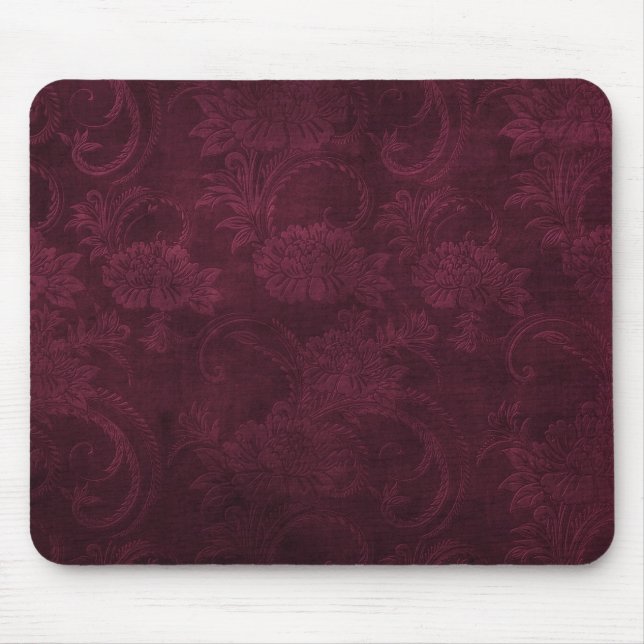 Mörk Crimson Gothic Mouse Pad Musmatta (Framsidan)