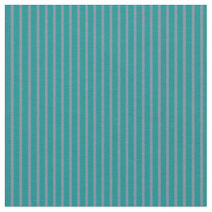 Mörk Cyan & Light Slate Grått Färgad Rand Tyg