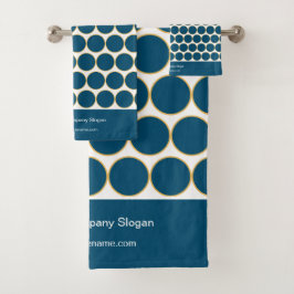 Mörk Cyan Modern Minimalist Monogram Bathroom