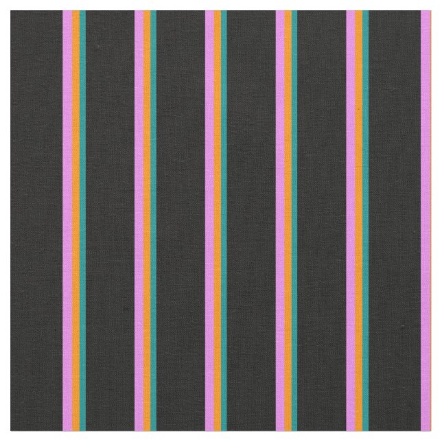 Mörk Cyan, Mörk Orange, Violet och Black Färgad Tyg (Närbild)