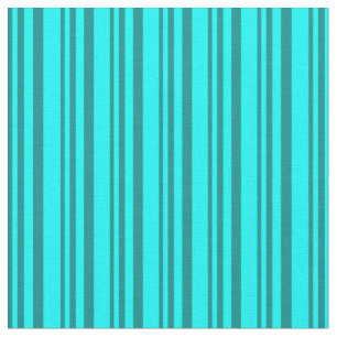 Mörk Cyan och cyan Färgad Rand/Linjer Mönster Tyg