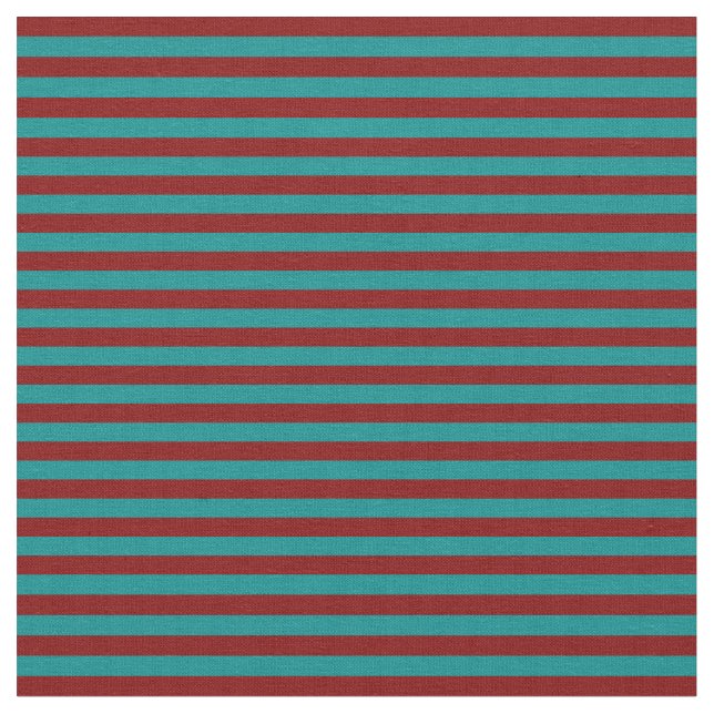 Mörk Cyan och Maroon Färgad Lined Mönster Tyg (Närbild)
