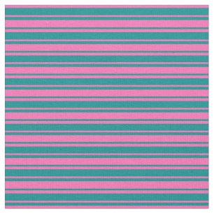 Mörk Cyan och Shock rosa Mönster Tyg