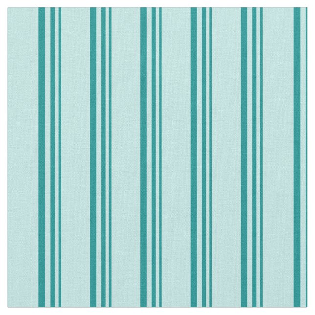 Mörk Cyan & Turquise Linjer/Rand Mönster Tyg (Närbild)