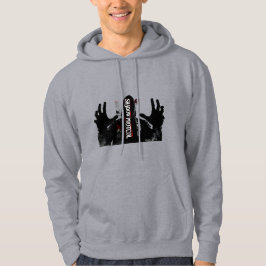 Mörk Cyberpunk-Hackare Techwear-Hoodie Hoodie