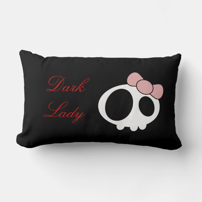 Mörk Dam Pillow Lumbarkudde (Framsida)