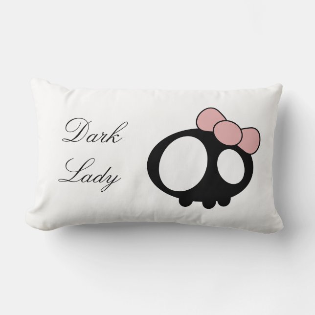 Mörk Dam Pillow Lumbarkudde (Framsida)