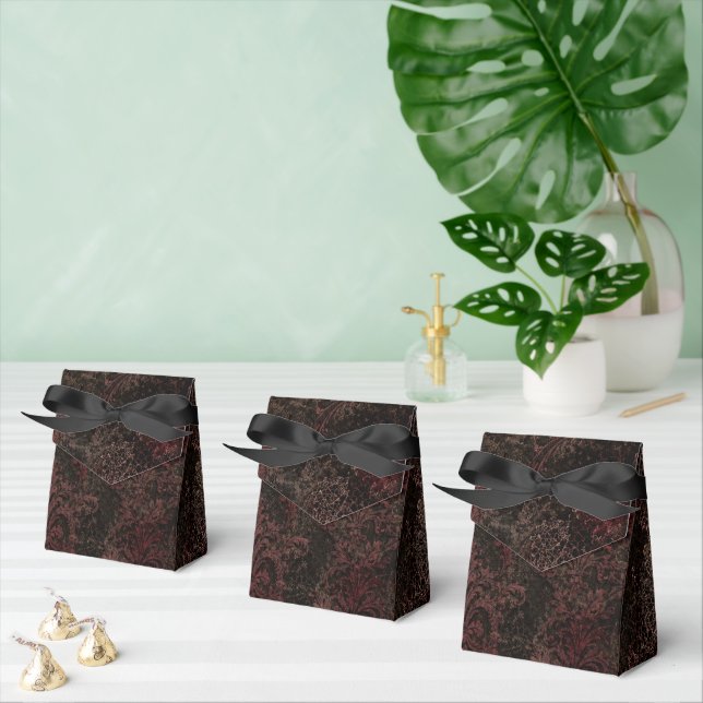 Mörk Damask Förmånslåda Presentaskar (Multipel)