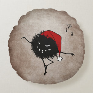 Mörk Dancing Evil jul Kryp Rund Kudde