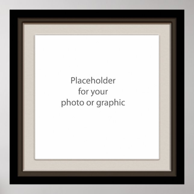 Mörk dekorativ övertäckning av ram poster (Framsidan)