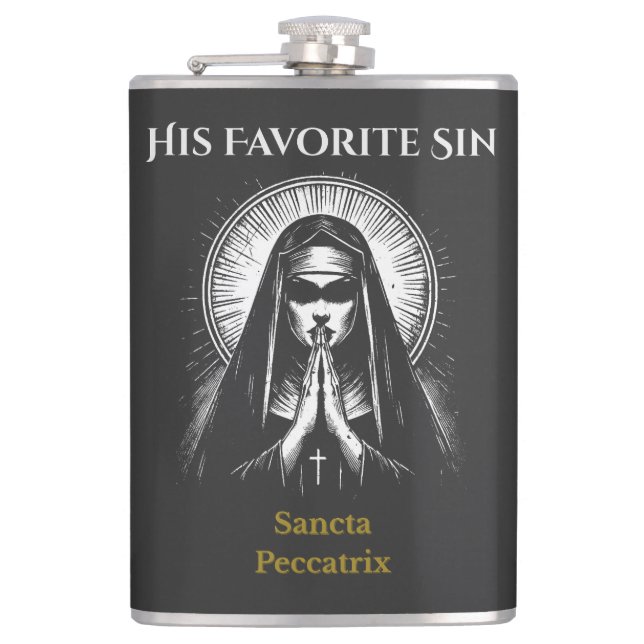 Mörk Demonisk Nunna  Fickplunta (Framsidan)