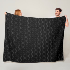Mörk Diamond Embroiderade Armani Satin Mönster Fleecefilt